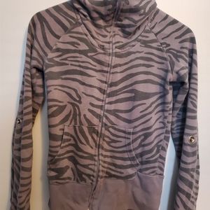SWS Grey/Black Zebra Print Sweater - Size M